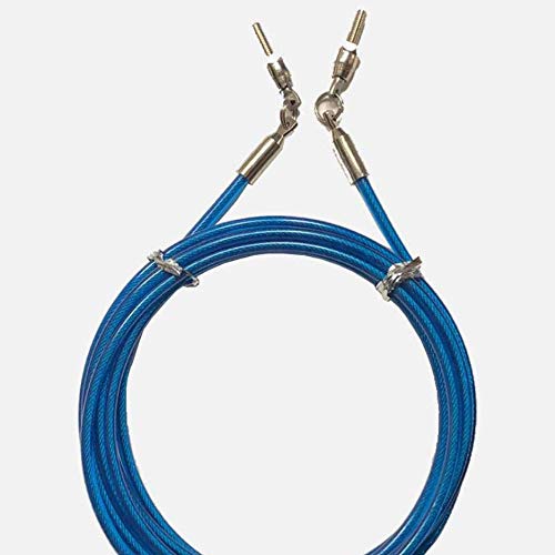 GenericBuddy Lee Aero Speed Jump Rope, Alloy Steel, Weighted, 113 inches, Stainless Steel & Wood Handle