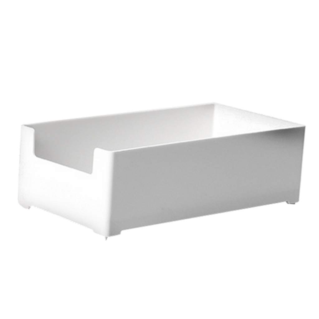 WOVEBIUS Reusable White Plastic Drawer Storage Tray Organizer 20x10x6cm