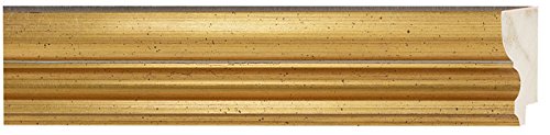 Picture Frame Moulding (Wood) 100ft Bundle - Traditional Gold Finish - 2.25
