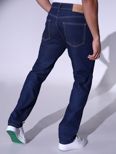 Image of Hubberholme Men Black Cotton Fabric Relaxed Fit Mid-Rise Stretchable Jeans