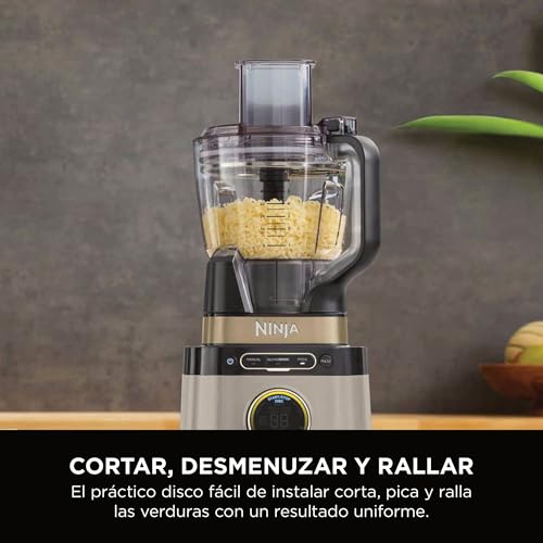 Miniatura 15 de Ninja Detect Power Pro Batidora Y Procesador De Alimentos 3 En 1 1200w , 3 Vasos De 700ml Y Cuchilla Para Masa, Ideal Para Mezclar, Picar Y Batir, Piedra Dorada, Tb401eustgd