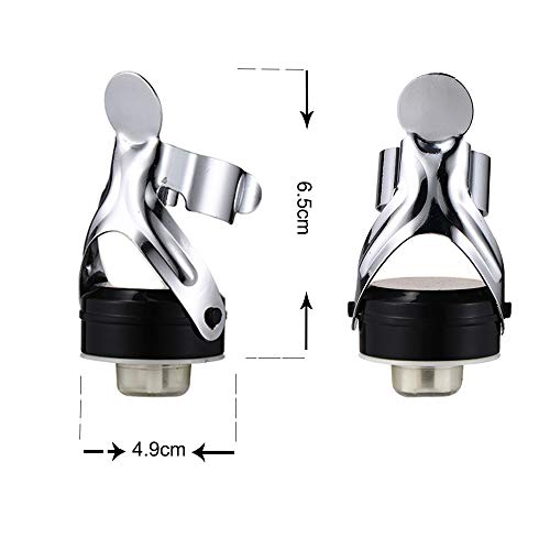 4 stuks champagnestoppers van roestvrij staal voor champagne, champagneflesjes, deksel verzegeld vacuüm verzegeld, wijn en stopper voor champagnewijn, producten voor bar. - Image 4