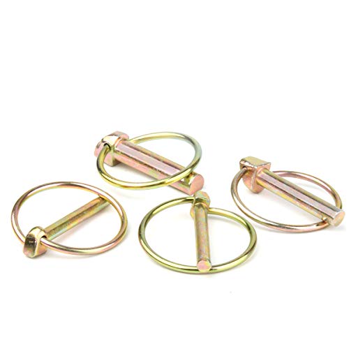 30 Pcs Lynch Pin Lynch Pin Assortment Kit Linch Pin With Ring Heavy Duty Lynch Pin For Farm Tractors Trailers Trucks Mower,1/4 3/16 5/16 7/16 Inch,4 Sizes #TOP1