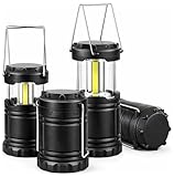 MalloMe LED Camping Lantern, Battery Powered Lanterns for Power Outages, Portable Hanging Collapsible Camping Lights for Outdoor, Home, Emergency, Hurricane Lamp Survival Outage Light 3 x AA Operated