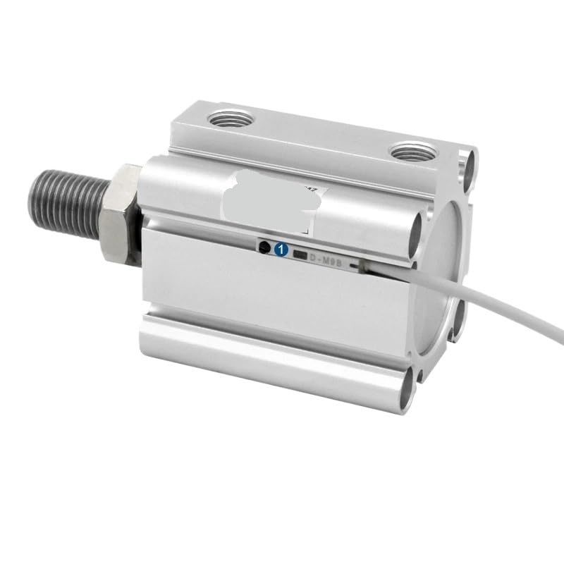 Vérin compact double effet CDQ2A de course 50mm avec tige filetée mâle - 5