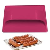 Hot-Dog-Schneider, Hot-Dog-Schneidewerkzeug, Robuster Hot-Dog-Schneider, Multifunktionaler Grillzubehör-Wurstschneider mit 15 Reihen Zacken für Zuhause, Camping, Hotel