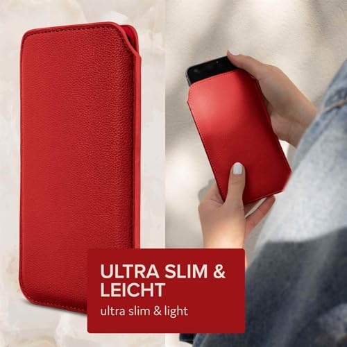 Étui Google Pixel 8 Pro housse fine protection microfibre rouge ONEFLOW
