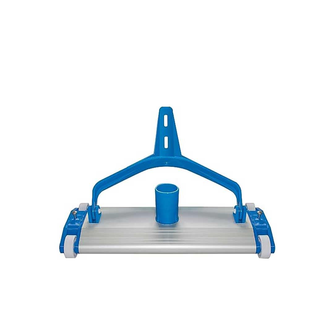 Manual Pool Cleaner, Aluminium 4 Wheels, Drag Brush (35 cm Mask)
