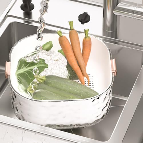 Canastas para lavar frutas y verduras doble capa 2 pcs miniatura 5