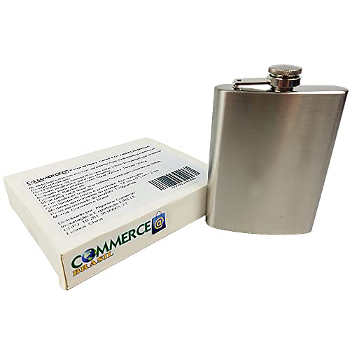 Porta whisky de aço cantil 8 oz 236ml CBRN01446 - Commerce Brasil