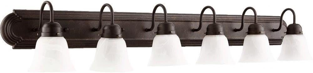 Quorum 5094-6-144 Traditional Six Light Vanity, Toasted Sienna