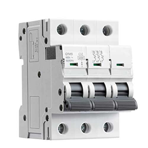Disjoncteur 6KA triphasé 63A GYM9 avec coupure automatique haute performance pour rail Din