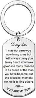 WTOPP to My Son Keyring with Inspiring Quotes from Mum Dad Inspirational Gifts for Son Encouragement Son Birthday Gifts Christmas Present Gifts.