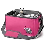 fantifant-Musicbox-Bag-for-Toniebox-net-Bag-for-Tonie-Storage-Flexible-Transport-Bag-for-TONIEBOX-Bag-for-Figures-and-Box-Including-Accessories-I-with-Recycled-PET-I-Flamingo-Pink