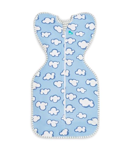 Image of Love to Dream Swaddle UP, Baby Sleep Sack, Self-Soothing Swaddles for Newborns, Improves Sleep, Snug Fit Helps Calm Startle Reflex, New Born Essentials for Baby, 1.0 TOG, 5-8.5 lbs, Daydream Blue