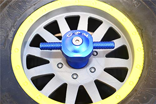 GPM for Team LOSI-1/6 Super Baja Rey 4X4 Aluminium Spare TIRE Locking -1PC (Black)