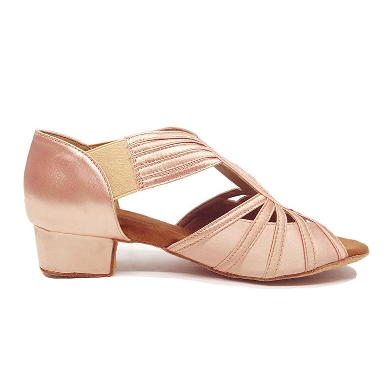 SWDZM Women Rhinestone Latin Dance Shoes Ballroom Salsa Batchata Performance Practice Dance Shoes2