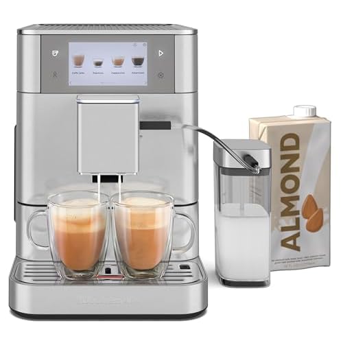 KitchenAid Fully Automatic Espresso Machine KF8 with Milk Attachment and Plant Based Milk Options, KES8558SX, Stainless Steel