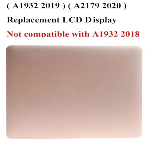 Image of 13.3 inch for MacBook Air Retina 2020 A2179 EMC 3302 MVH22 MVH42 MVH52 MWTJ2 MWTK2 MWTL2 LCD Screen Replacement Display Full Top Complete Assembly 2560x1600 (Gold)