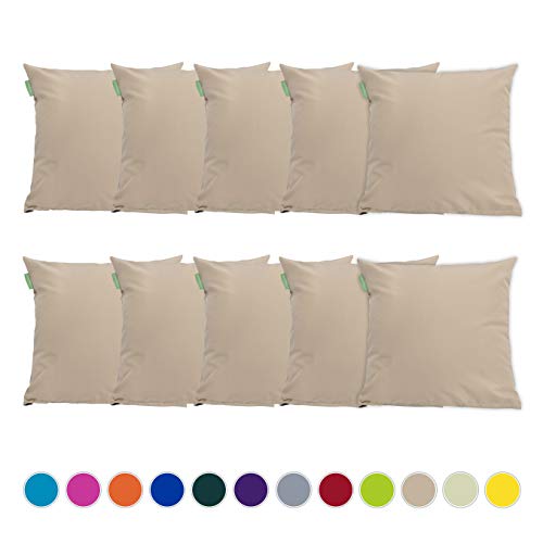 Gardenista Garden Outdoor Throw Cushion | Patio Rattan Chair Patterned Furniture Pillow | Water Resistant | Foam Crumb Hypoallergenic Filled | Multi Colour | 24