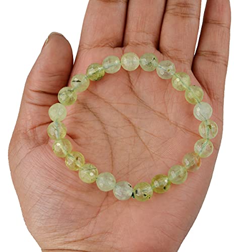 Image of Reiki Crystal Products Natural Crystal Stone 8 mm Faceted Diamond Cut Beads Bracelet for Men & Women | Reiki Charged Gemstone Bracelet | Multiple Stone Variants Available