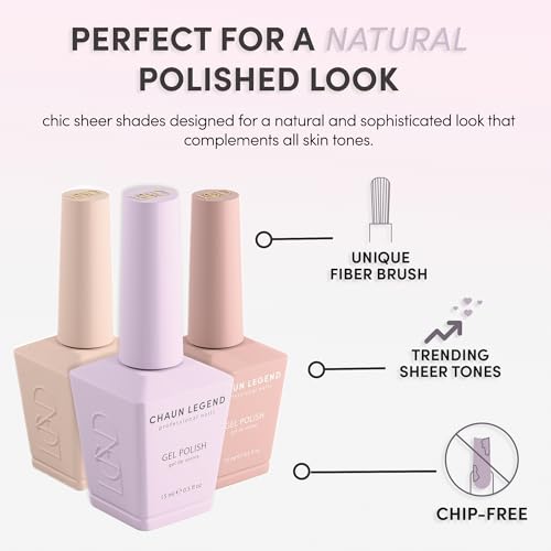 Chaun Legend Gel Nail Polish 0.5 Ounce Silky Sheets miniatura 5