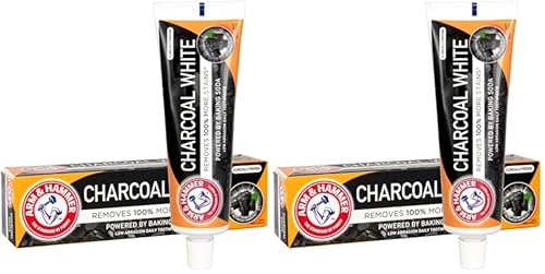 Arm & Hammer Charcoal White Toothpaste, 75ml (Pack of 2)