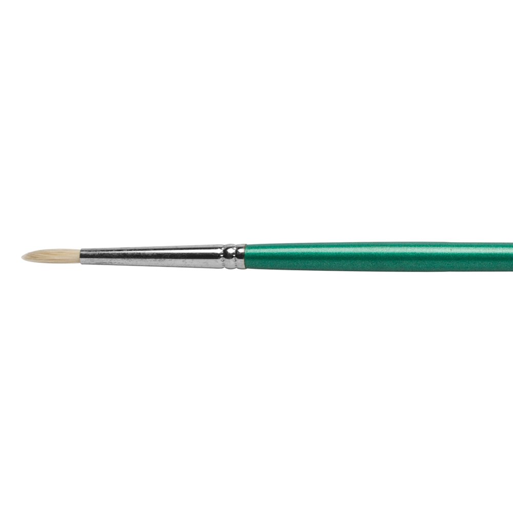 Pro-Arte Beige Pro Arte Paint Brush Series A Short Long Flat Hog Artists Brushes Filbert Round - Shape : Round - Brush Size : 1