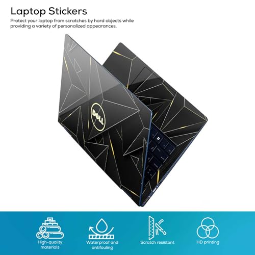 Image of DSGN 136 Full Body Laptop Skin Bubble-Free| Laminated| Removable| HD Quality Sticker for Laptops Upto 15.6 Inches Compatible with DELL