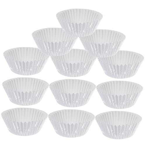LABRIMP 100 Piezas De Envoltorios De Papel De Aluminio Grueso Para Cupcakes Para Hornear Bodas Moldes De Aluminio Para Muffins Moldes De Aluminio Para Muffins Moldes De Aluminio Para