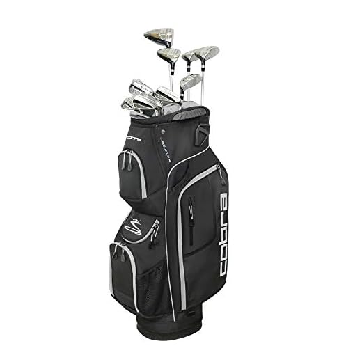 Cobra Golf 2019 XL Speed Complete Set (Men's, Black, Right Hand, Graphite, Regular Flex), Black-Gold (BX3801RGRCS13)