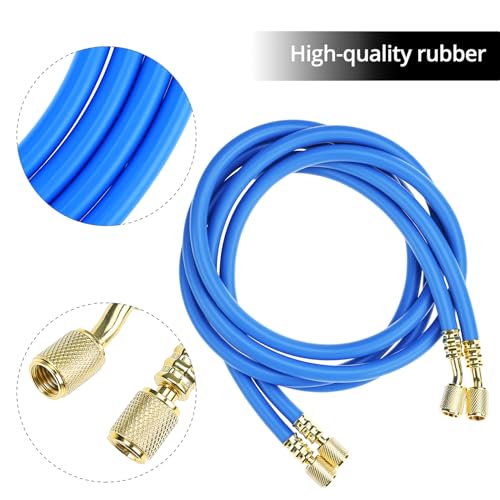 Kit de recarga QWORK con manguera y manómetro miniatura 3