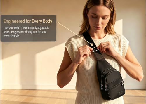 Image of YAZEKOUS Small Sling Bag Casual Crossbody Sling Backpack for Women Men, Trendy Cross Body Daypack Backpack