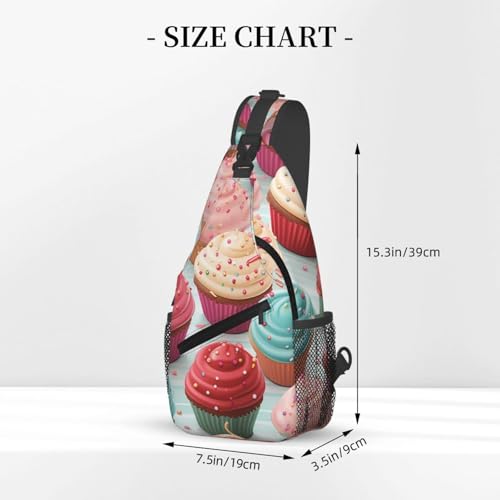 Mochila de pecho ajustable para senderismo unisex negra miniatura 3