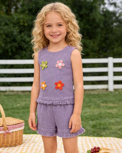 Image of Kids Toddler Girl Summer Clothes Letter Printed T-Shirt Top+ Floral Skirt 2pcs Girl's Skirt Set