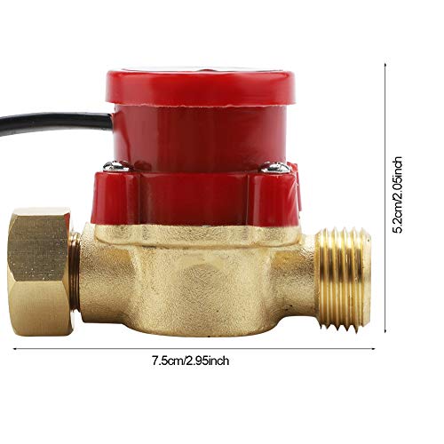 Commutateur de débit de pompe HT-60, AC220V 0.5A G1 / 2in- 1 / 2in Thread Pump Water Flow Pressure Sensor Switch