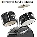 Drum Set for Beginners, 3-Piece Drums Set, Drum Sets with Bass Drum, 8