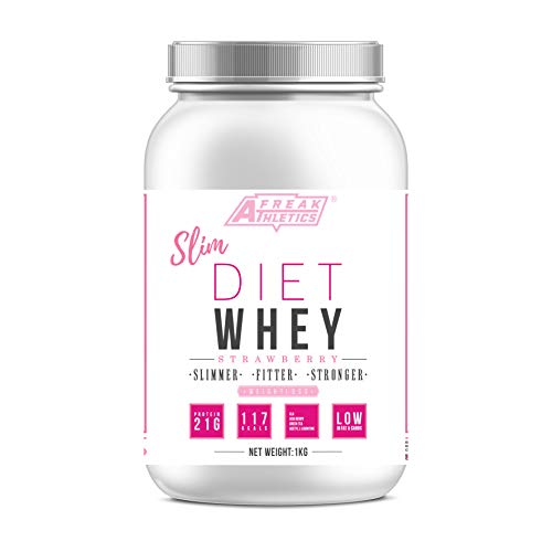 Slim Diet Whey - A Diet Protein & Weight Loss Shake - A Tasty & Nutritious Meal Replacement Shake Enriched with Protein & Fat Burning Ingredients - Includes Free Fat Loss Program. (Strawberry)