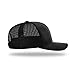 Richardson 112 Classic Six-Panel Adjustable Snapback Trucker Cap | Bulk Packs Available (Black)