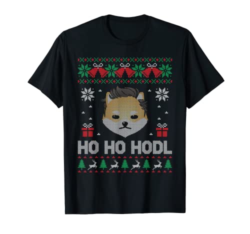 Dogelon Mars Christmas Ho Ho Hodl Ugly Sweater T-Shirt