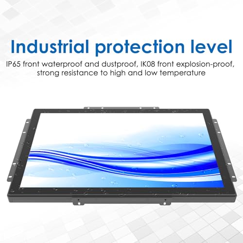 Image of 23.8 Inch 10 Points PCAP Open Frame Touch Screen LCD Display Monitors 1920x1080 Black with 1000 Nits Brightness
