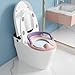 Baby Toddler Toilet Training Seat with Handles & Soft Pad, Child Kids Potty Seat Toilet Seat Attachment for Boys and Girls, Anti-Slip Design & Splashs Guard