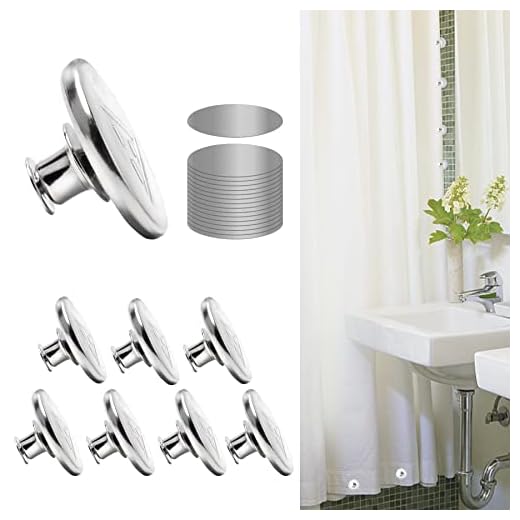 8 Pcs Shower Curtain Weights Magnetic with Back Tack, Keep Curtain Liners Closed&Tight to Side Walls, Windproof Stop Protect Splash Clips Heavy Strong Magnets Add Weight with 16 Patch, for All Tubs