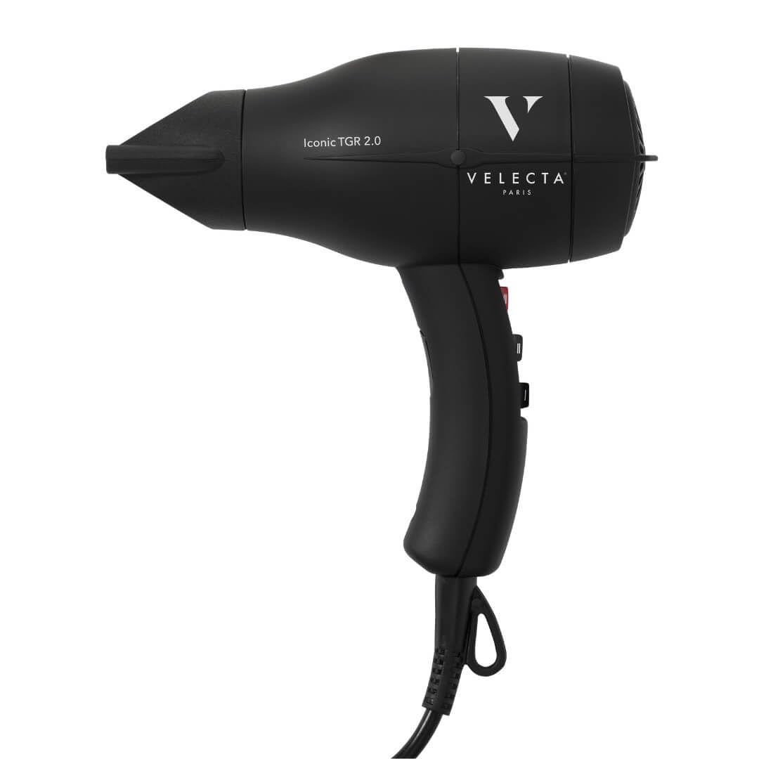 Velecta Paris - Sèche-cheveux professionnel - ICONIC TGR 2.0 Noir intense