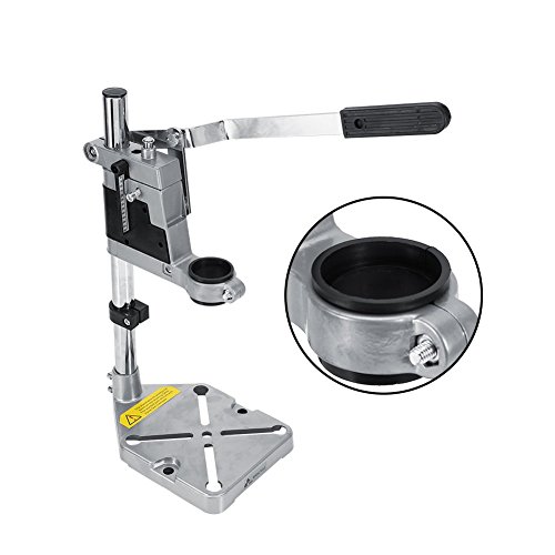 Yosoo Multifuncional Prensa de Taladro de Banco Soporte de Reparación de La Herramienta de Abrazadera para Perforación Collet 38 & 43mm Con Base de Aluminio de Un Solo Orificio