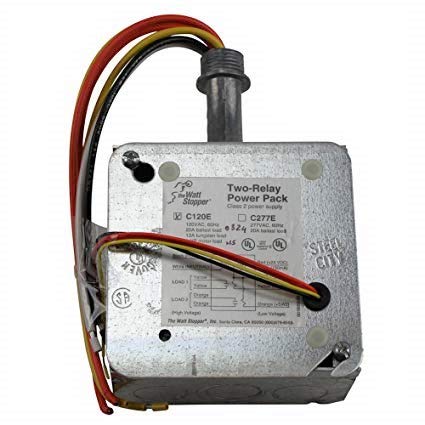 Watt Stopper C120E-P Power Pack 120 Vac 2 Relay Power Pack 150MA