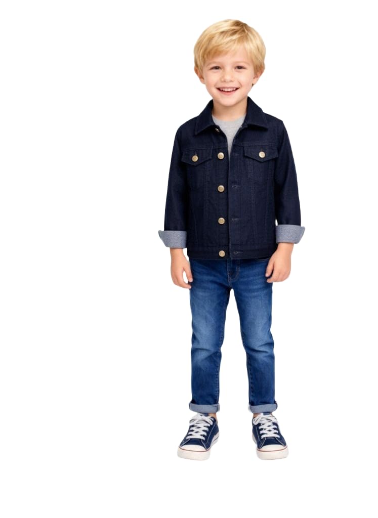 A.T.U.N. (ALL THINGS UBER NICE) Boys Cotton Corduroy Winter Jacket | Warm Casual Button-Down Outerwear for Kids