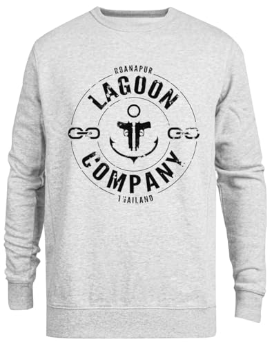 Pull Ras du Cou Unisexe Gris de Lagoon Company aux finitions soignées
