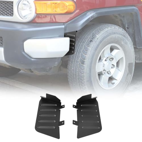 Image of Front Mud Flaps Splash Guards Compatible with Toyot@ FJ Cruiser 2007-2021 Accessories, Aluminum Alloy Heavy Duty Splash Guards Pro Mud Flaps Fenders 2PCS