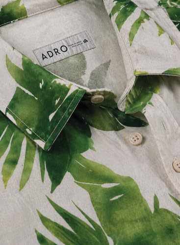 Image of ADRO Abstract Printed Shirts for Men | Breathable Cotton Rayon Fabric | Relaxed Fit Summer Shirts | Casual Party Shirt for Men